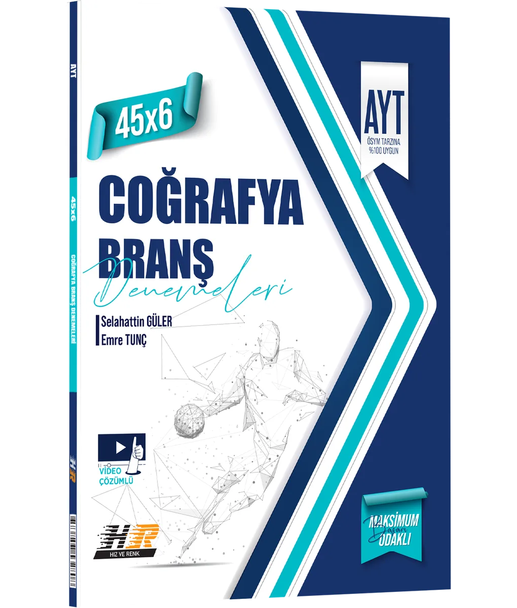AYT Coğrafya 45 x 6 Denemeleri kapak görseli