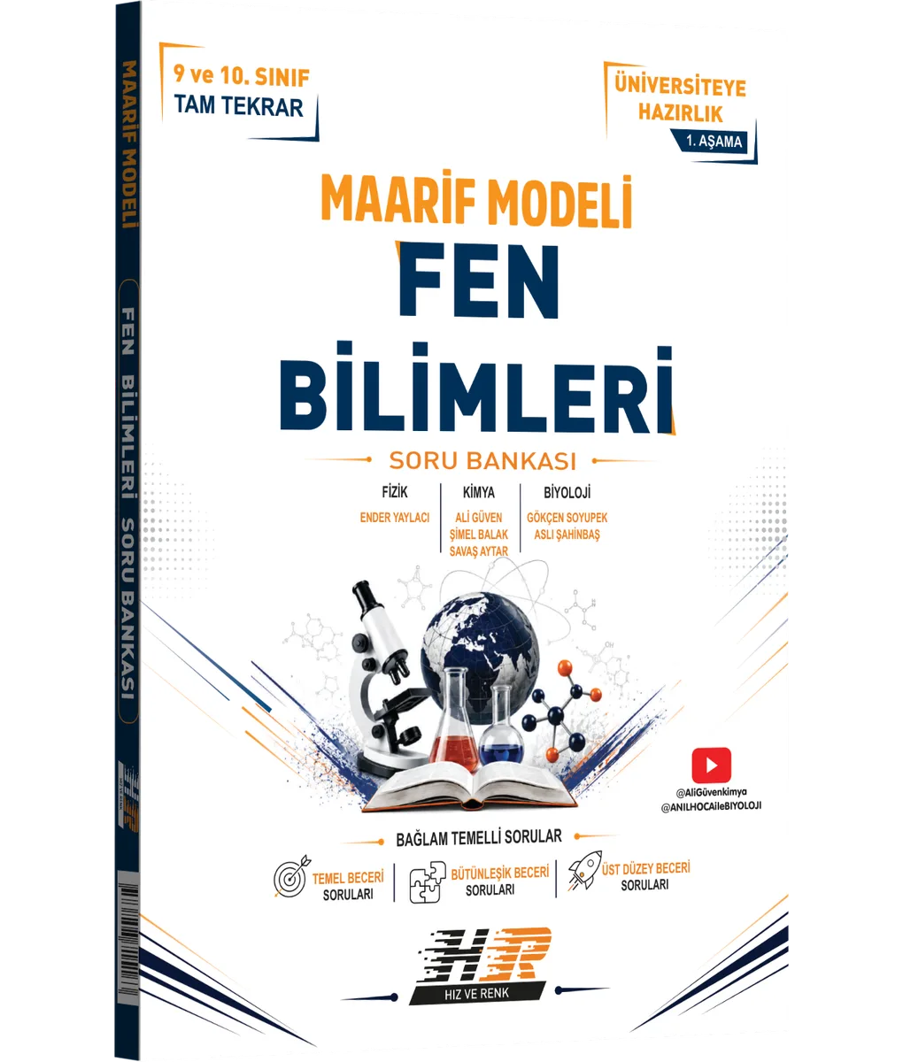 Fen Bilimleri Maarif Modeli 1. Aşama Soru Bankası kapak görseli