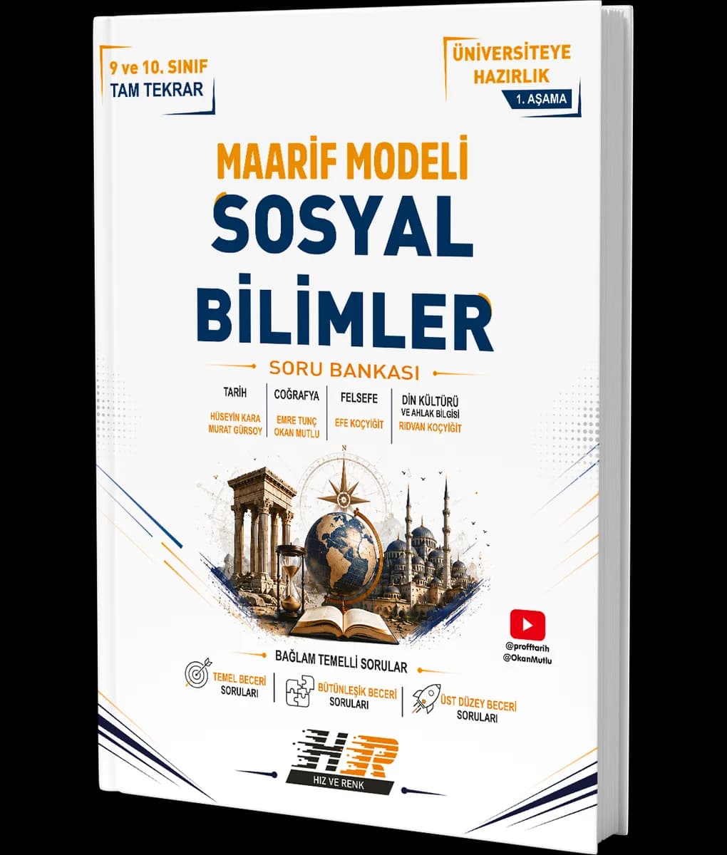 Sosyal Bilimler Maarif Modeli 1. Aşama Soru Bankası kapak görseli