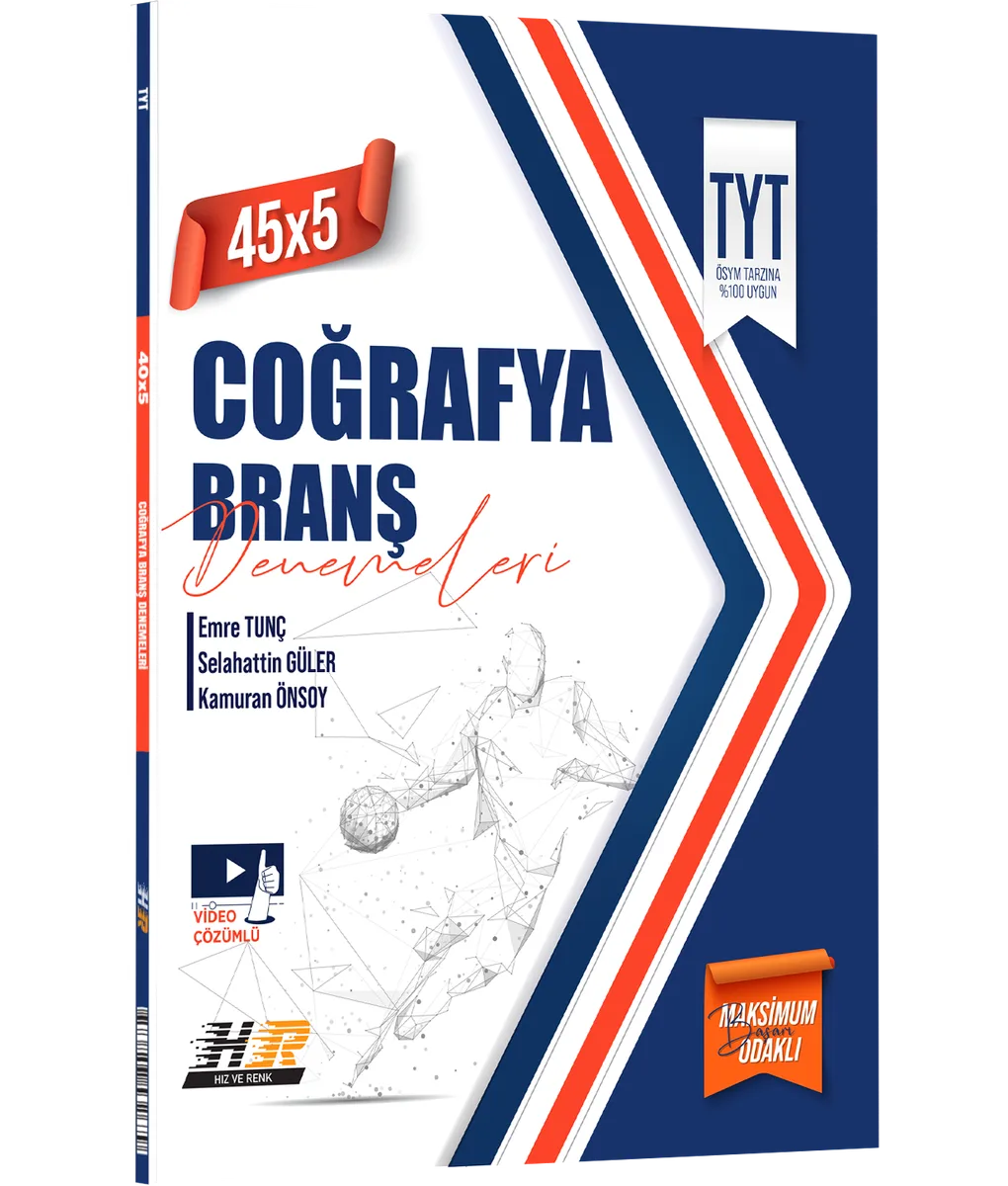 TYT Coğrafya 45 x 5 Denemeleri kapak görseli