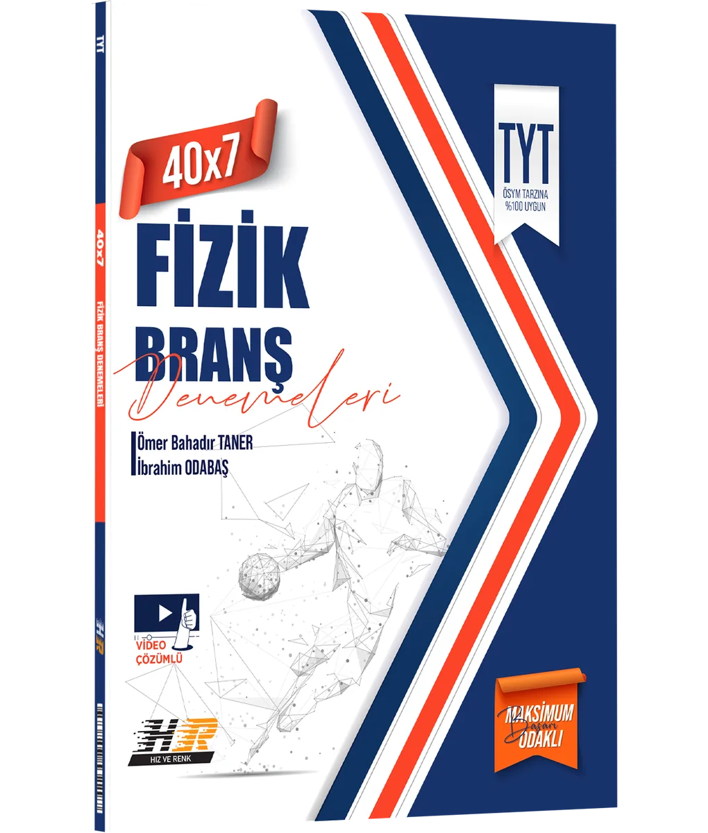 TYT Fizik 40 x 7 Denemeleri kapak görseli
