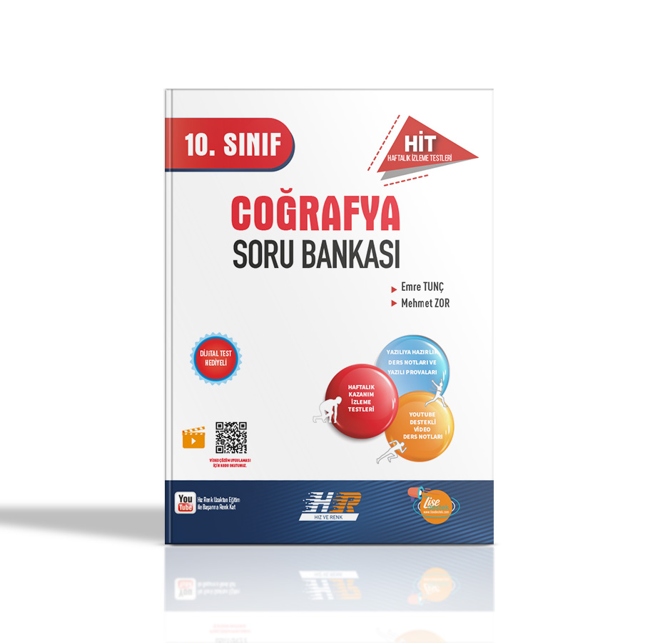 57 Hız ve Renk Yayınları - YKS TYT Hazırlık Kitapları hız ve renk yayınları, hız ve renk paragraf hız soruları, hız ve renk ygs kitapları, hız ve renk lys kitapları - 10.Sınıf Coğrafya Hit Soru Bankası